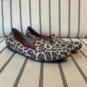 Rothy’s the loafer mocha spot size 6 slip on flat washable